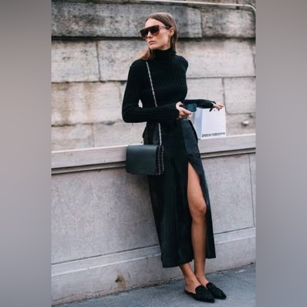 Abercrombie & Fitch Black Midi/Maxi Skirt